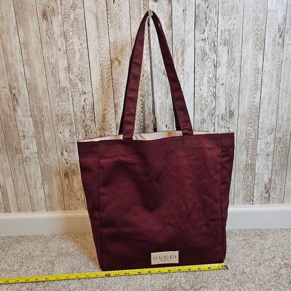 Gucci Burgundy Tote Bag - Picture 1 of 8